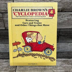 1980s Charlie Brown's Cyclopedia Featuring Cars and Trains Book  Volume 4